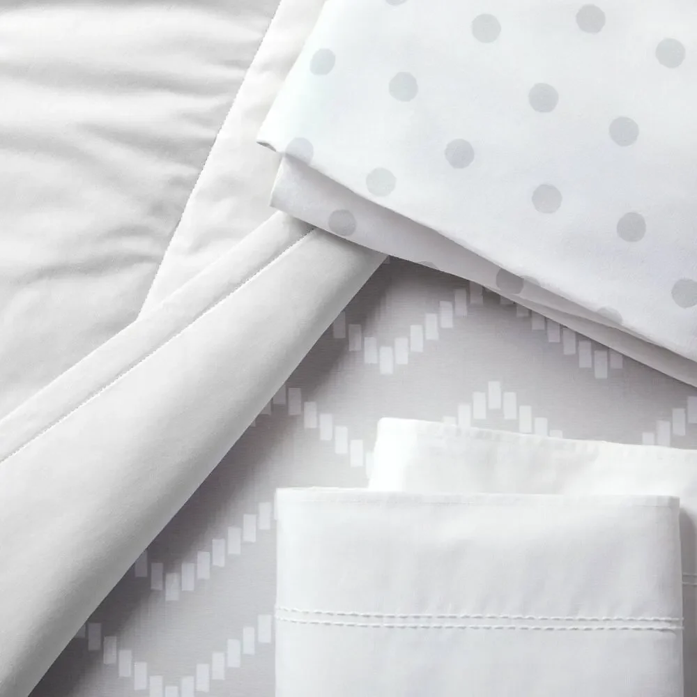 Cloud Island Crib Bedding Set Gray 4pc NWT